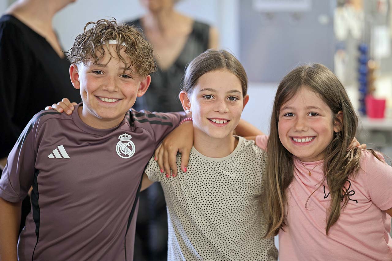 Enfants en rang